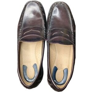 Nunn Bush Mens 10.5 Penny Loafer 84547-601 Brown‎ Comfort Gel Slip On Shoes Size